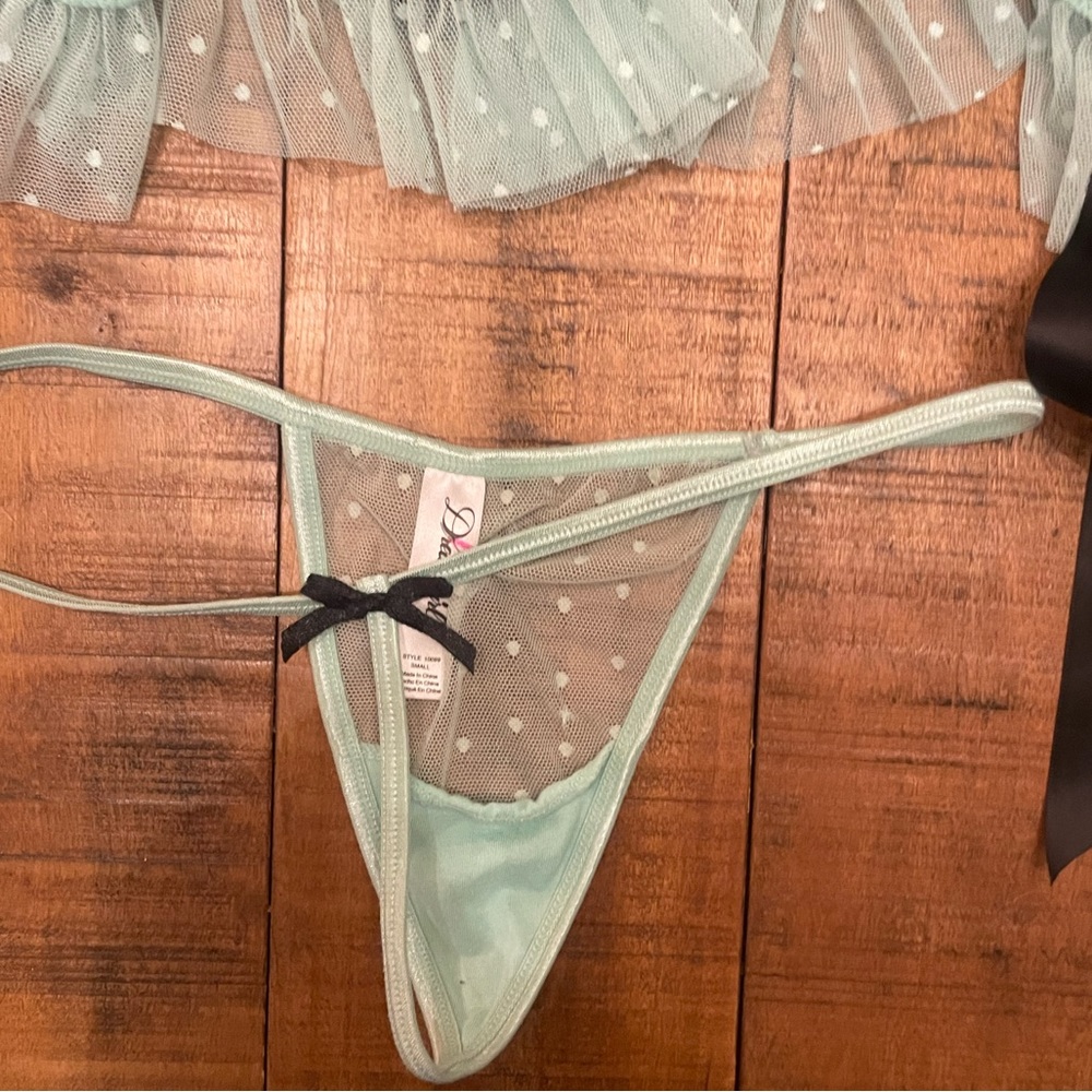 G String
Deamgirl Lace Apron Babydoll With G-
string - Picture 3 of 11